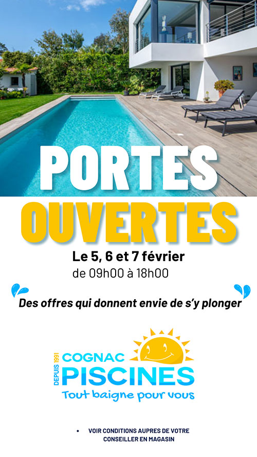 Journées Portes Ouvertes - 5,6,7 février 2026 - COGNAC PISCINES